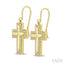Cross Diamond Fashion Earrings