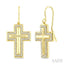 Cross Diamond Fashion Earrings