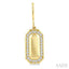 Emerald Shape Diamond Fashion Earrings