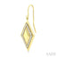 Rhombus Shape Diamond Fashion Earrings