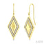 Rhombus Shape Diamond Fashion Earrings
