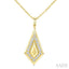 Kite Shape Diamond Fashion Pendant