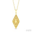Rhombus Shape Diamond Fashion Pendant
