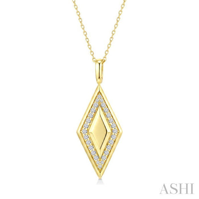 Rhombus Shape Diamond Fashion Pendant