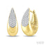 Tear Drop Diamond Huggie Fashion Earrings
