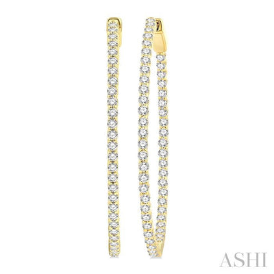 Inside-Out Diamond Hoop Earrings