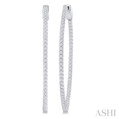 Inside-Out Diamond Hoop Earrings