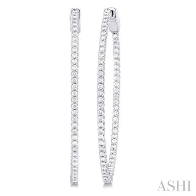 Inside-Out Diamond Hoop Earrings