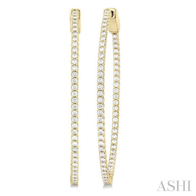 Inside-Out Diamond Hoop Earrings