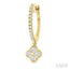 Clover Diamond Huggie Fashion Earrings