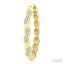 Swirl Diamond Fashion Hoop Earrings