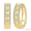 Bold Pyramid Diamond Fashion Hoop Earrings