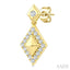 Golden Glow Kite Shape Diamond Fashion Earrings