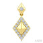 Golden Glow Kite Shape Diamond Fashion Earrings