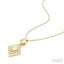 Golden Glow Kite Shape Diamond Fashion Pendant