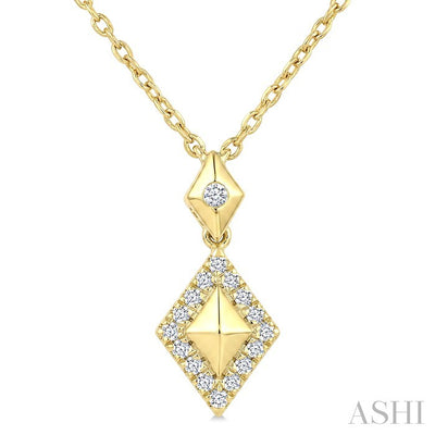 Golden Glow Kite Shape Diamond Fashion Pendant