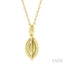 Golden Glow Marquise Shape Diamond Fashion Pendant