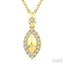 Marquise Shape Diamond Fashion Pendant