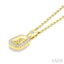 Golden Glow Emerald Shape Diamond Fashion Pendant