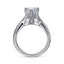 Pear Diamond Twisted Engagement Ring
