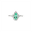 GIA Certified Paraiba Tourmaline & Diamond Halo Bypass Ring