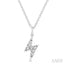 Lightning Bolt Petite Diamond Fashion Pendant