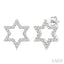 Star of David Petite Diamond Fashion Earrings