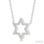 Star of David Petite Diamond Fashion Pendant