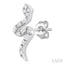 Snake Petite Diamond Fashion Earrings