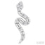 Snake Petite Diamond Fashion Earrings