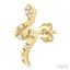 Snake Petite Diamond Fashion Earrings