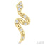 Snake Petite Diamond Fashion Earrings