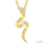 Snake Petite Diamond Fashion Pendant