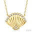Seashell Petite Diamond Fashion Pendant