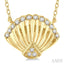 Seashell Petite Diamond Fashion Pendant
