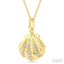 Seashell Petite Diamond Fashion Pendant