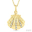 Seashell Petite Diamond Fashion Pendant
