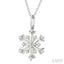 Snowflake Petite Diamond Fashion Pendant