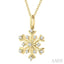 Snowflake Petite Diamond Fashion Pendant