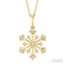 Snowflake Petite Diamond Fashion Pendant