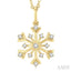 Snowflake Petite Diamond Fashion Pendant