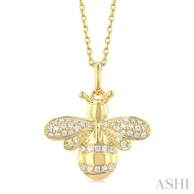Bumble Bee Petite Diamond Fashion Pendant