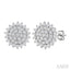 Round Shape Petite Cluster Diamond Fashion Earrings