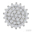 Round Shape Petite Cluster Diamond Fashion Earrings