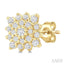 Cushion Shape Petite Cluster Diamond Fashion Earrings
