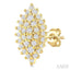 Marquise Shape Petite Cluster Diamond Fashion Earrings