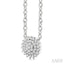 Round Shape Petite Cluster Diamond Fashion Pendant