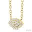 Marquise Shape East-West Petite Cluster Diamond Fashion Pendant