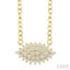 Marquise Shape East-West Petite Cluster Diamond Fashion Pendant