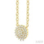 Round Shape Petite Cluster Diamond Fashion Pendant